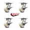 Service Caster 5 Inch Heavy Duty Nylon Caster Set with Roller Bearings and Brakes SCC SCC-35S520-NYR-SLB-4 - alternate 5